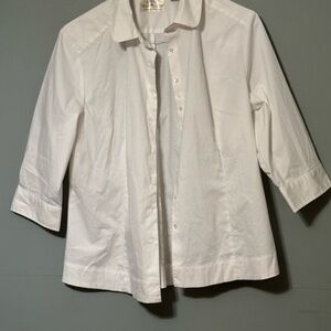 Lee Women's White Button Down Shirt